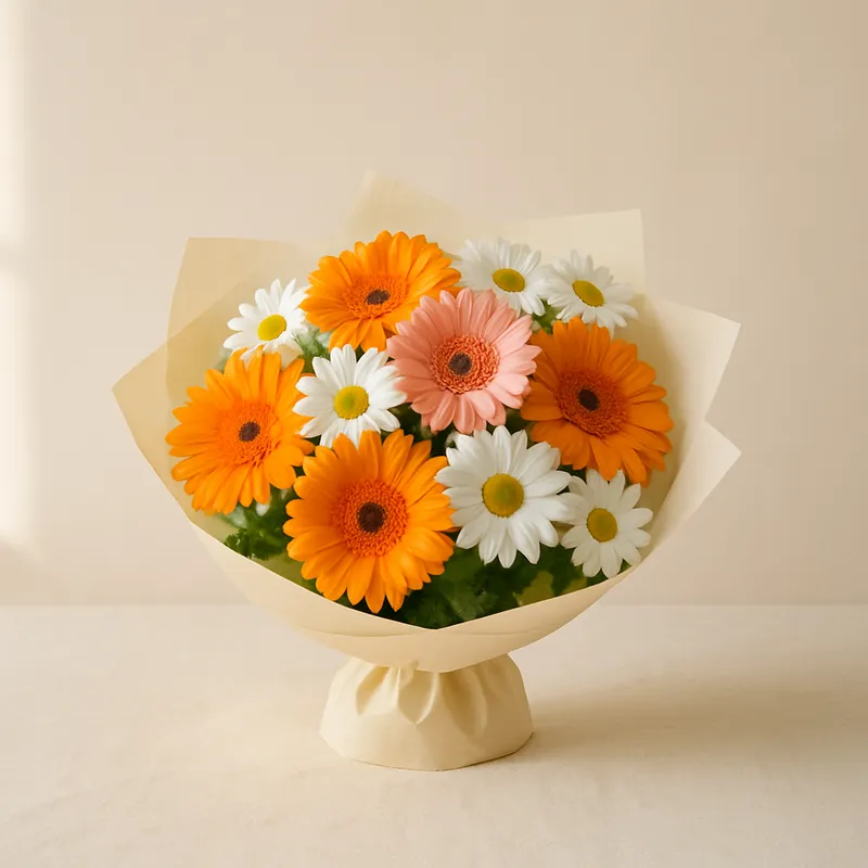 Gerbera & Papatya Buketi